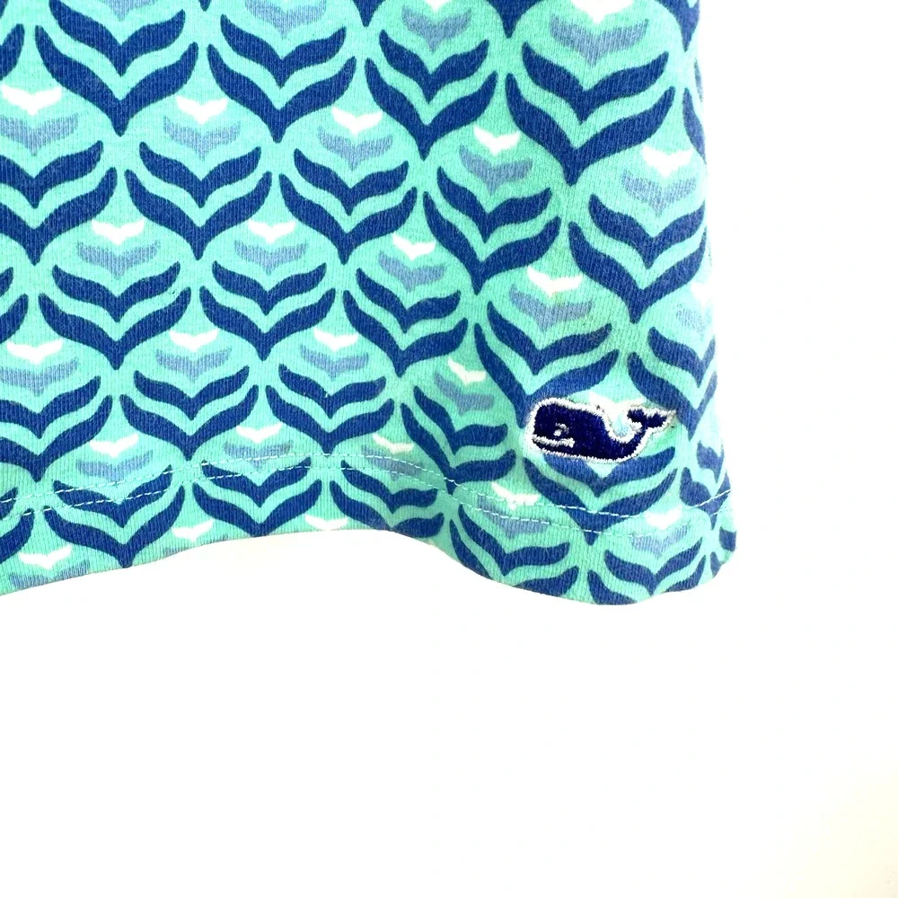 Vineyard Vines‎ girls youth size Medium 10 - 12 blue dress zip up back